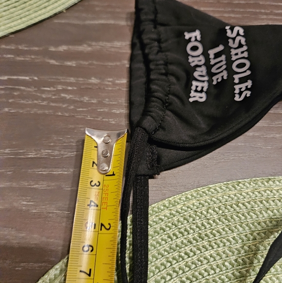 💥2/$20💥 NWT Assholes Live Forever Bikini Yellow - Picture 4 of 12